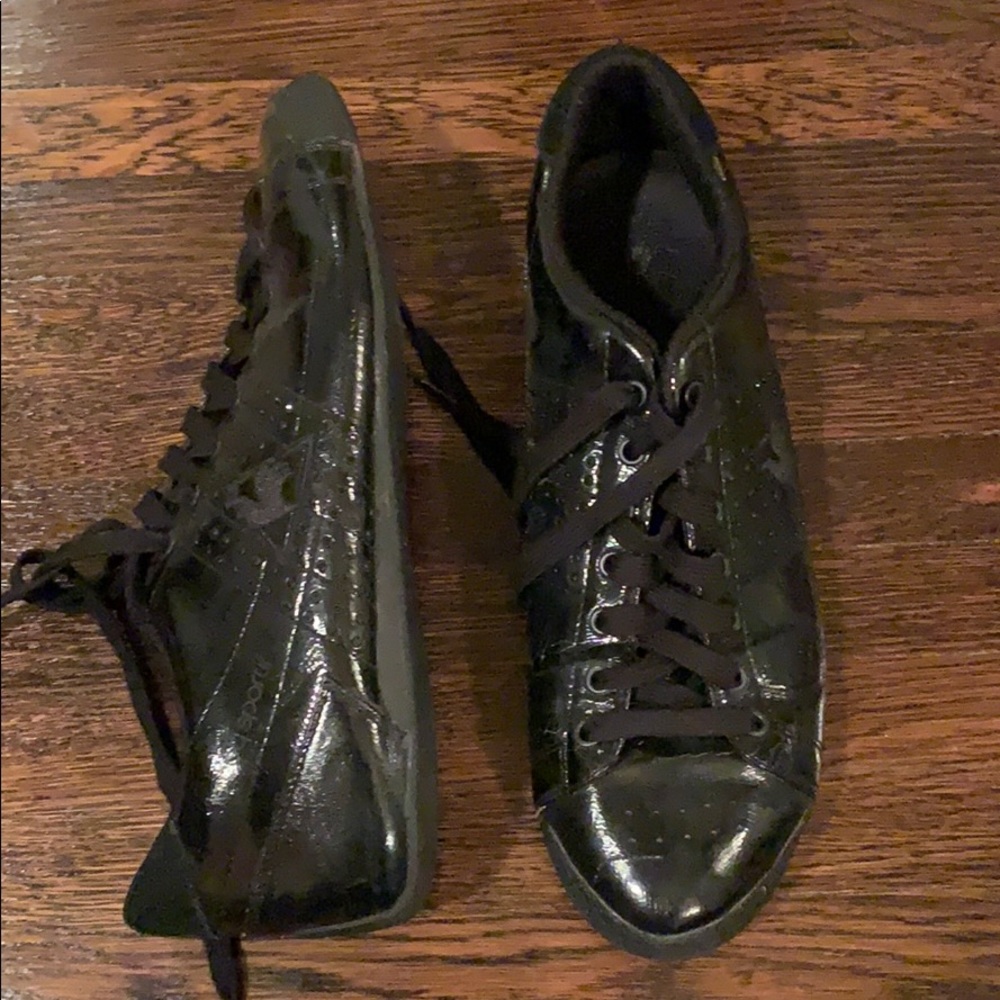 Le Coq Sportif Sneakers - Black patent leather